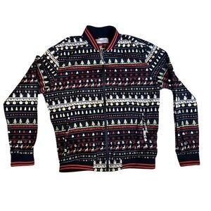 Denim & Flower Snowman Holiday Jacket Size Large